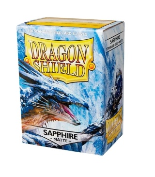 Koszulki na karty Dragon Shield - Sapphire 100 Standard Matte