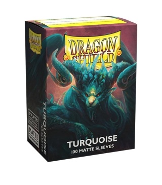 Koszulki na karty Dragon Shield - Turquoise 100 Standard Matte Players' Choice