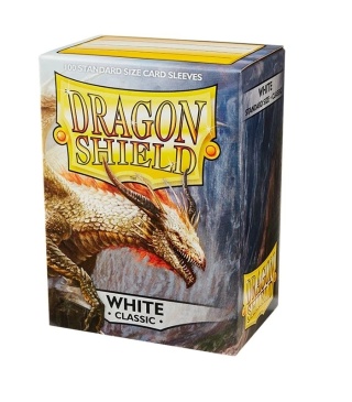 Koszulki na karty Dragon Shield - White 100 Standard Classic