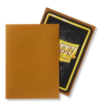 Koszulki na karty Dragon Shield - Gold 100 Standard Matte