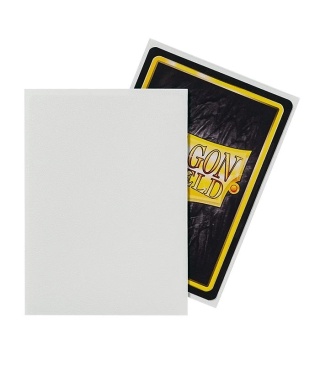 Koszulki na karty Dragon Shield - White 100 Standard Matte