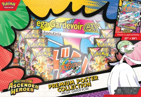 Pokémon TCG: Mega Evolution - Ascended Heroes - Premium Poster Collection - Mega Gardevoir