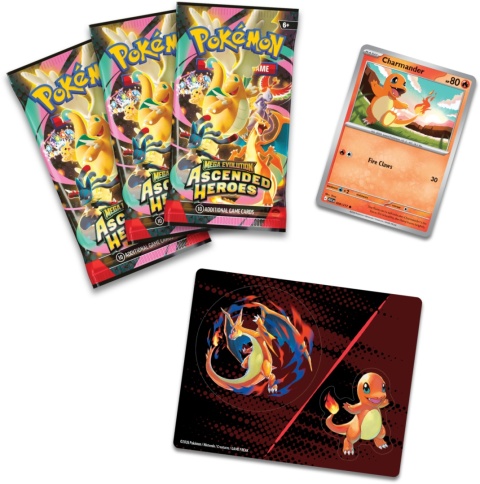 Pokémon TCG: Mega Evolution - Ascended Heroes - Tech Sticker Collection - Charmander/Mega Charizard Y