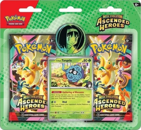 Pokémon TCG: Mega Evolution - Ascended Heroes - Trainer's 2-pack Blister - Erika's Tangela