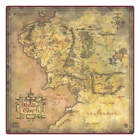Ultimate Guard Play-Mat Oversized 61x 61cm The Lord of the Rings™ "Places of Middle-earth"