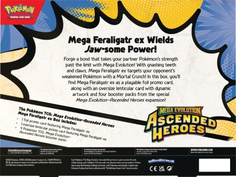 Pokémon TCG: Mega Evolution - Ascended Heroes - Mega Feraligatr ex Box